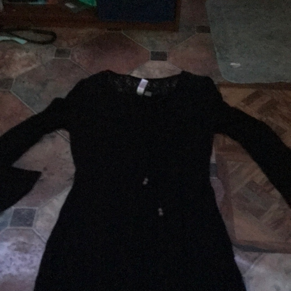 Black lace dress